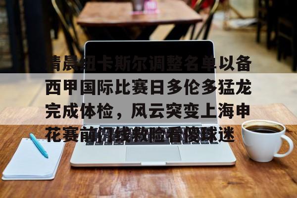 包含清晨纽卡斯尔调整名单以备西甲国际比赛日多伦多猛龙完成体检，风云突变上海申花赛前门线救险看傻球迷的词条